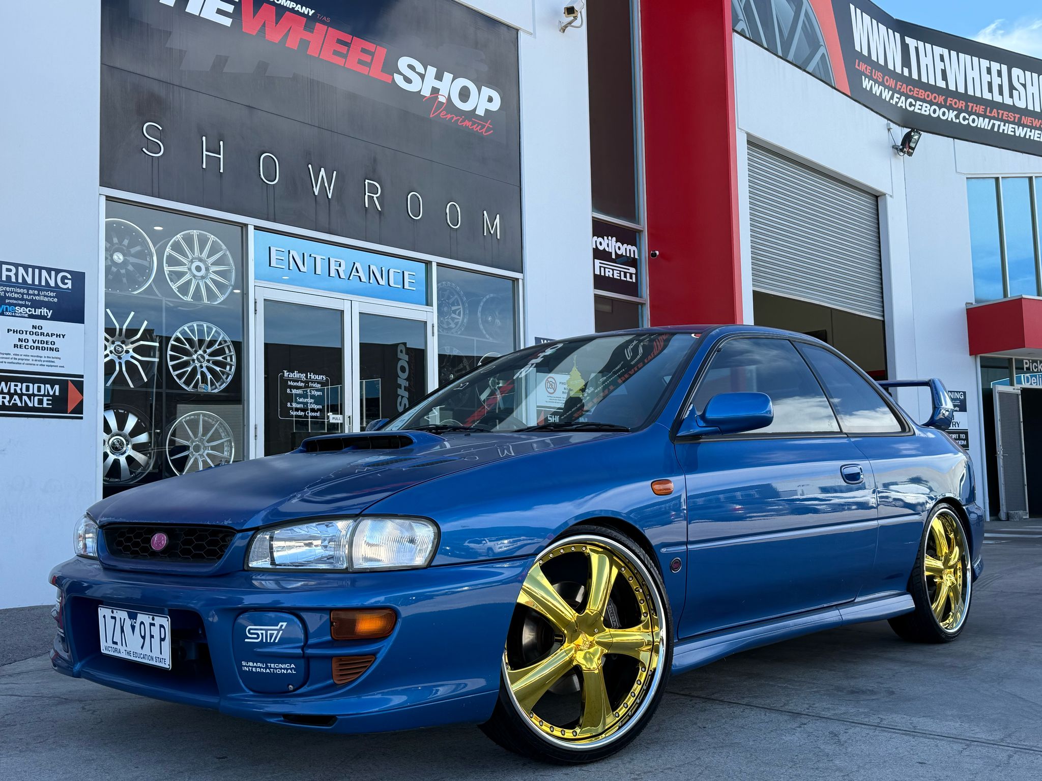 SUBARU WRX WITH CUSTOM AME STYLE WHEELS |  | SUBARU